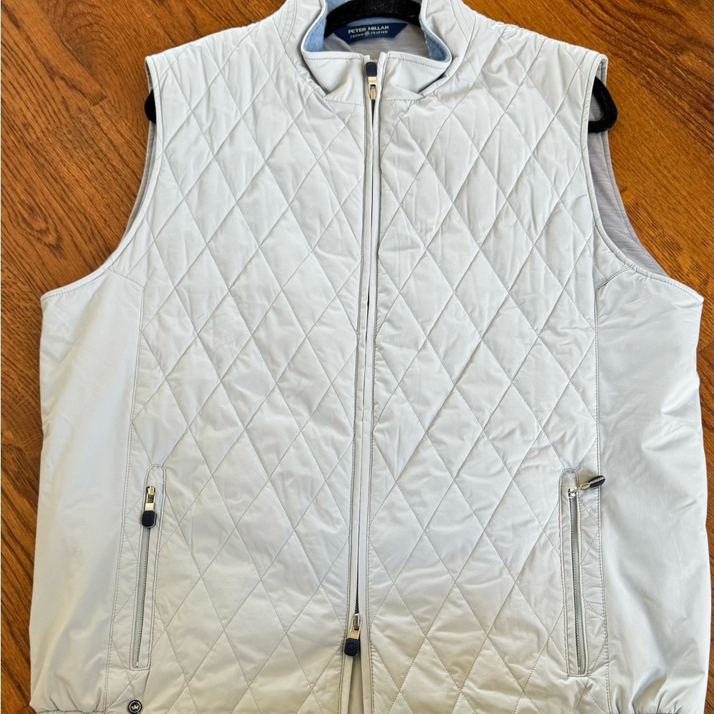 Peter Millar Stealth Vest Lt Grey sz Lg
